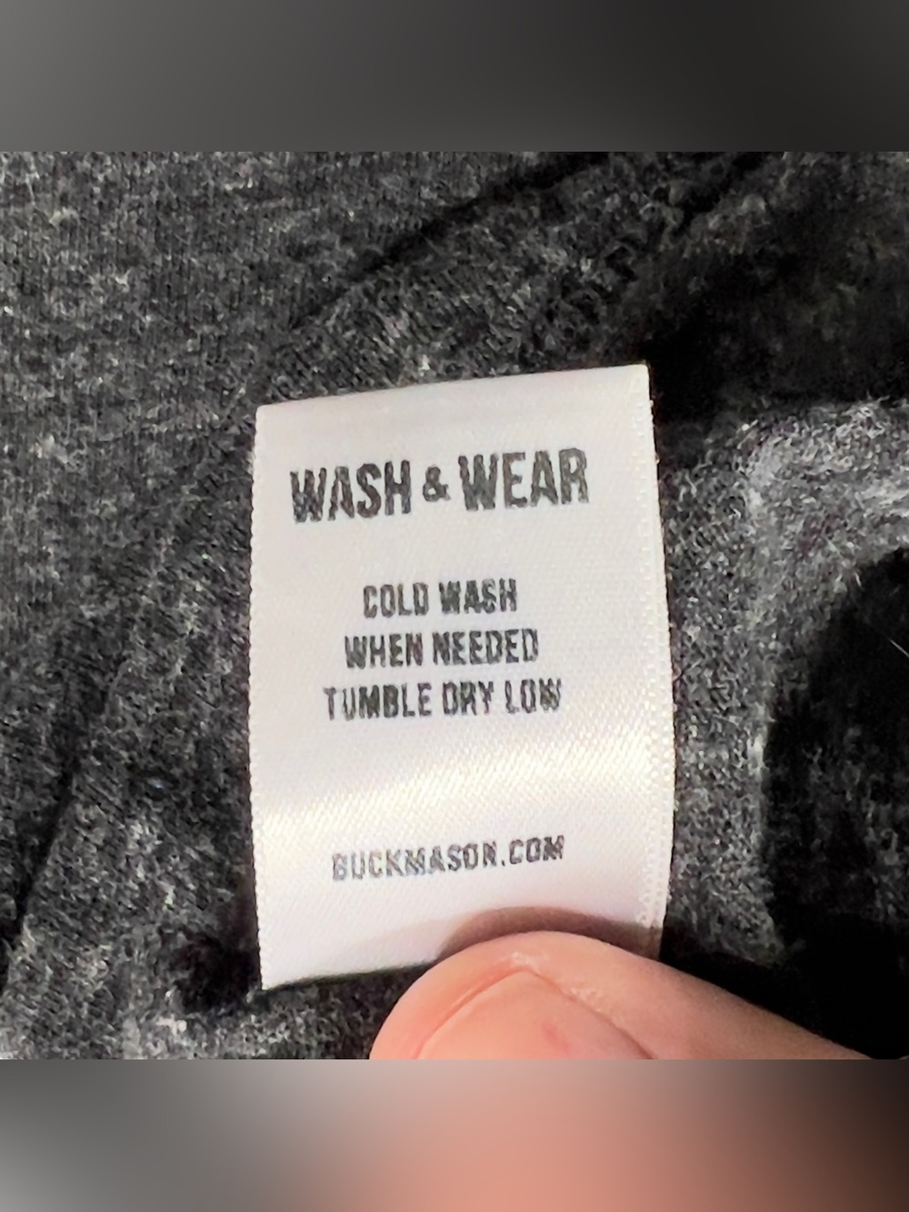 Buck Mason Slub Curved Hem T-Shirt Men's Large Charcoal Short Sleeve USA Made - Picture 6 of 11